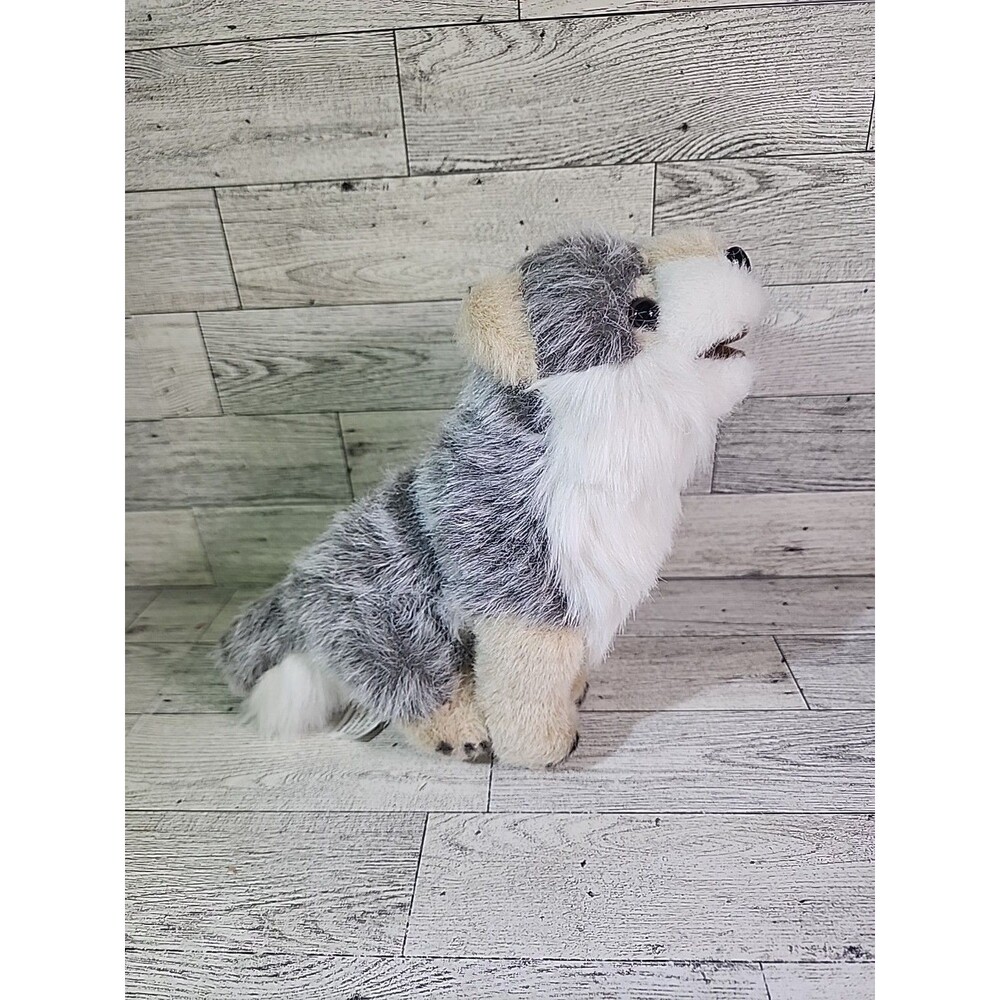 Vintage Defenders of Wildlife Howling Wolf Plush 9" Stuffed Animal Doll
